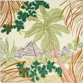 Lost Pattern Lost Pattern Little Dix Bay Large Silk Scarf