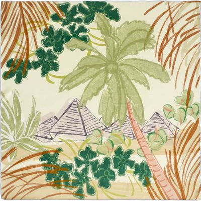 Lost Pattern Lost Pattern Little Dix Bay Large Silk Scarf