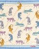 Lost Pattern Lost Pattern Neon Tigers Silk Pocket Square - 1