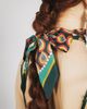 Lost Pattern Lost Pattern "Peacock" Silk Twill Skinny Scarf - 3