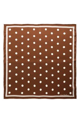 Lost Pattern Lost Pattern Retro Polka Dot Silk Square Bandana
