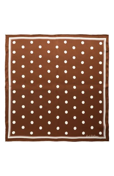 Lost Pattern Lost Pattern Retro Polka Dot Silk Square Bandana