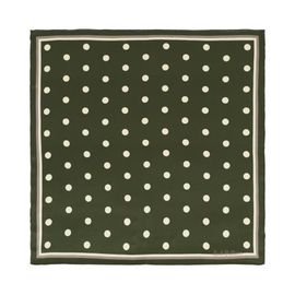 Lost Pattern Lost Pattern "Retro Polka" Silk Bandana Scarf