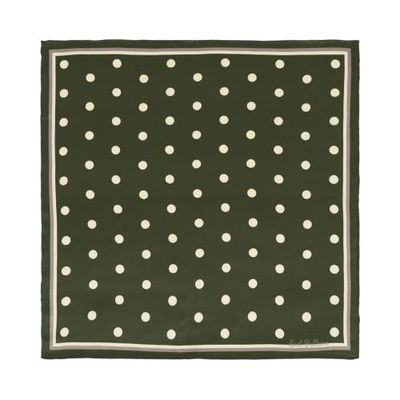Lost Pattern Lost Pattern "Retro Polka" Silk Bandana Scarf