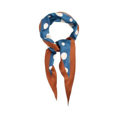 Lost Pattern Lost Pattern "Retro Polka" Silk Diamond Neckerchief