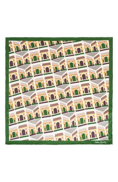 Lost Pattern Lost Pattern Square Arch Print Silk Bandana