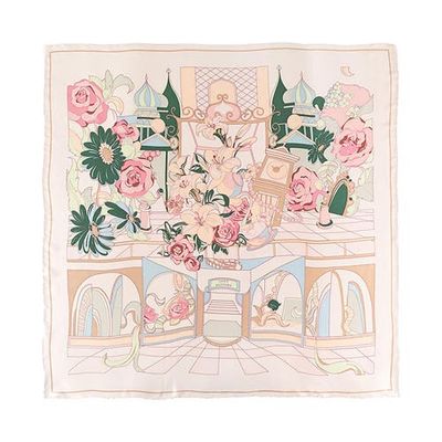 Lost Pattern Lost Pattern "Vintage Blooms" Large Silk Square Scarf