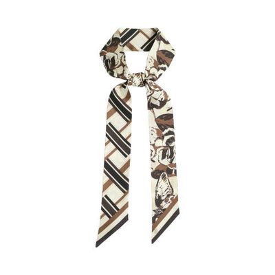 Lost Pattern Lost Pattern x Leatherology Silk Twill Skinny Scarf