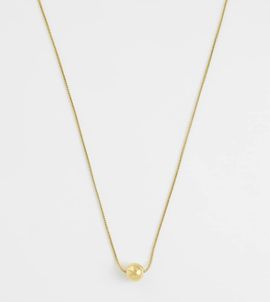 LOST SOULS Lost Souls ball chain necklace in 18k gold plated