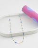 LOST SOULS Lost Souls blue glass bead necklace in 18K gold plated stainless steel - 2