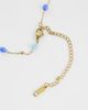 LOST SOULS Lost Souls blue glass bead necklace in 18K gold plated stainless steel - 4