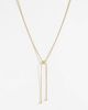 LOST SOULS Lost Souls bolo lariat necklace in 18k gold plated stainless steel - 1