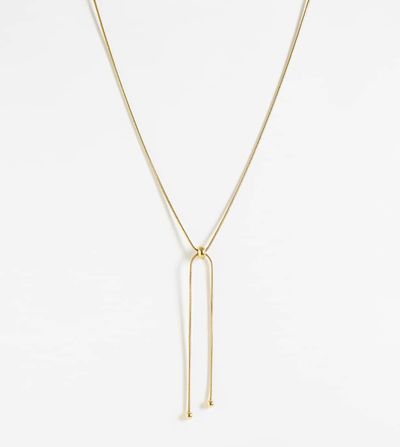 LOST SOULS Lost Souls bolo lariat necklace in 18k gold plated stainless steel