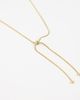 LOST SOULS Lost Souls bolo lariat necklace in 18k gold plated stainless steel - 2
