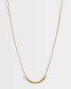 LOST SOULS Lost Souls curved pendant necklace in 18k gold plated stainless steel - 1