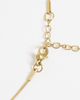 LOST SOULS Lost Souls curved pendant necklace in 18k gold plated stainless steel - 2
