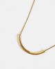 LOST SOULS Lost Souls curved pendant necklace in 18k gold plated stainless steel - 3