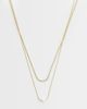LOST SOULS Lost Souls faux pearl drop necklace in 18kt gold plated stainless steel - 1