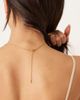 LOST SOULS Lost Souls flat pearl pendant necklace in 18kt gold plated stainless steel - 2