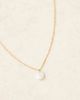 LOST SOULS Lost Souls flat pearl pendant necklace in 18kt gold plated stainless steel - 3