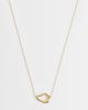 LOST SOULS Lost Souls molten open pendant necklace in 18kt gold-plated stainless steel - 1