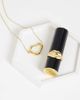 LOST SOULS Lost Souls molten open pendant necklace in 18kt gold-plated stainless steel - 2