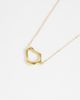 LOST SOULS Lost Souls molten open pendant necklace in 18kt gold-plated stainless steel - 3