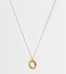 LOST SOULS Lost Souls molton pendant necklace in 18k gold plated stainless steel