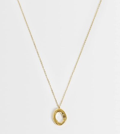 LOST SOULS Lost Souls molton pendant necklace in 18k gold plated stainless steel