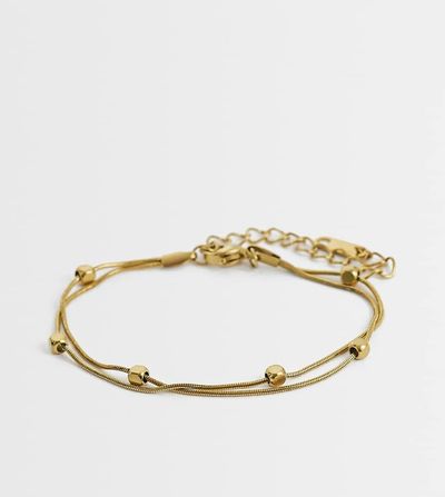 LOST SOULS Lost Souls multirow satalite bracelet in 18k gold plated