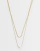 LOST SOULS Lost Souls pack of 2 faux pearl charm necklaces in 18K gold plated stainless steel - 1