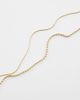 LOST SOULS Lost Souls pack of 2 faux pearl charm necklaces in 18K gold plated stainless steel - 3
