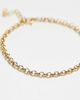 LOST SOULS Lost Souls pack of 2 rope and rolo chain bracelets in 18k gold plated - 2