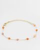 LOST SOULS Lost Souls red stone beaded bracelet in 18K Gold Plated - 1