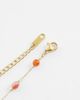 LOST SOULS Lost Souls red stone beaded bracelet in 18K Gold Plated - 2