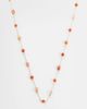 LOST SOULS Lost Souls red stone beaded necklace in 18kt gold plated stainless steel - 1