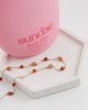 LOST SOULS Lost Souls red stone beaded necklace in 18kt gold plated stainless steel - 2