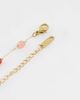 LOST SOULS Lost Souls red stone beaded necklace in 18kt gold plated stainless steel - 3