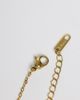LOST SOULS Lost Souls sleek pearlised pendant necklace in 18k gold plated stainless steel - 4