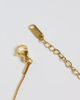 LOST SOULS Lost Souls sleek pebble pendant necklace with crystal detail in 18k gold plated stainless steel - 4