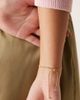 LOST SOULS Lost Souls stainless steel 18ct gold plated bolo chain adjustable bracelet - 1
