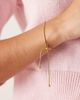 LOST SOULS Lost Souls stainless steel 18ct gold plated bolo chain adjustable bracelet - 2