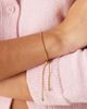 LOST SOULS Lost Souls stainless steel 18ct gold plated bolo chain adjustable bracelet - 3