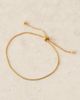 LOST SOULS Lost Souls stainless steel 18ct gold plated bolo chain adjustable bracelet - 4