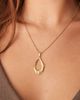 LOST SOULS Lost Souls stainless steel 18ct gold plated statement molten pendant necklace - 1