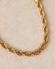 LOST SOULS Lost Souls stainless steel 18kt gold plated chunky rope chain bracelet - 2
