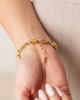 LOST SOULS Lost Souls stainless steel 18kt gold plated chunky rope chain bracelet - 3