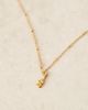 LOST SOULS Lost Souls stainless steel 18kt gold plated mini bubble initial 'S' necklace - 3