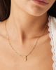 LOST SOULS Lost Souls stainless steel 18kt gold plated mini bubble initial 'S' necklace - 4