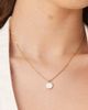 LOST SOULS Lost Souls stainless steel 18kt gold plated pearl effect pendant necklace - 1